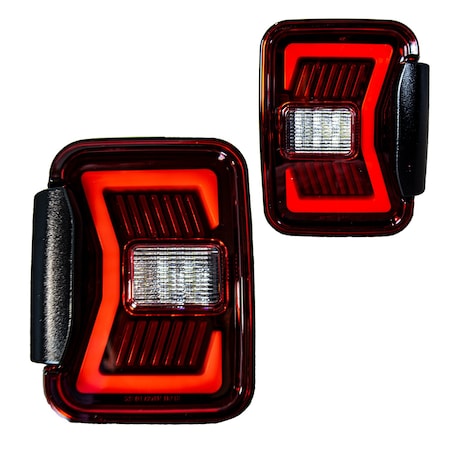 Renegade Led Tail Light Black / Red CTRNG0668-BR-SQ